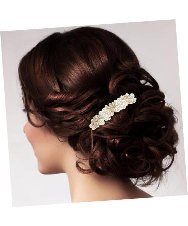 DOITOOL Alloy Rhinestone Hair Comb Bride Hair Clip Pearl Hair Pin Diamond Headpiece Wedding Hair Accessories for Brides Pearl Hair Comb Hairpin Crystal Rhinestones Bridesmaid - Buy Online on GoSupps.com