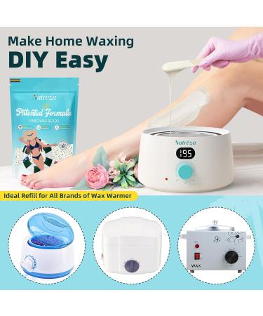 Hair Removal Wax Beads - 1lb Unscented White Hard Wax for Sensitive Skin | Full Body Waxing | Perfect for All Hair Types & Bikini | Salon Quality - Buy Online on GoSupps.com