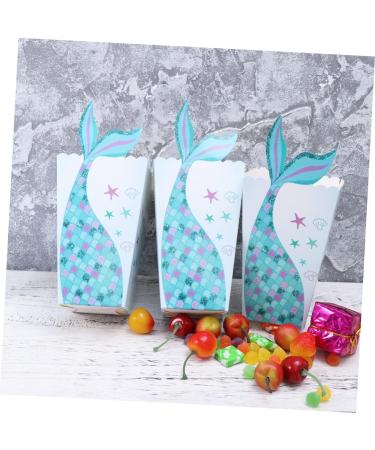 jojofuny Kids' Party Supplies 54 Pcs Party Popcorn Boxes Treat Boxes Paper Popcorn Boxes Child Disposable Mermaid Kids Party Supplies - Buy Online on GoSupps.com