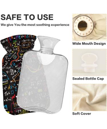 NAANLE 2L Transparent Hot Water Bottle - Large Heat Bottles for Bed & Pain Relief | Ideal for Hand & Foot Warmth | Heat & Cold Therapy - Buy Online on GoSupps.com