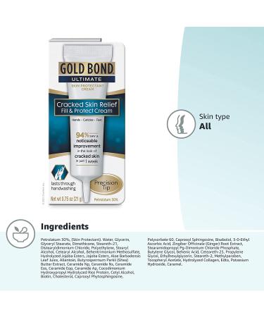 Gold Bond Cracked Skin Relief Cream 0.75 oz - Heal Hands, Cuticles & Feet - Buy Online on GoSupps.com