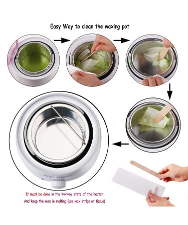 FIGHTART 500cc Wax Pot Replacement Inner Pan Tin Container - Hair Removal Waxing Can 14oz - Buy Online on GoSupps.com