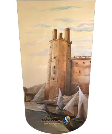 Amputee Stump Sock: Wales Castle Mural Design | 3Ply Comfort for Healing with Appeal - Buy Online on GoSupps.com