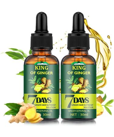 Ginger Oil for Hair Growth  Biotin Hair Growth Serum for Hair Loss Regrowth Treatment  100% Pure Natural Ginger Essential Oil for Stronger Thicker Longer Hair for Women & Men 1.0 Fl Oz / 30ML (2 PCS) - Buy Online on GoSupps.com
