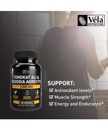 Fadogia Agrestis & Tongkat Ali Complex - 1300mg Potent Formula for Endurance & Stamina - 120 CT International Shipping - Buy Online on GoSupps.com