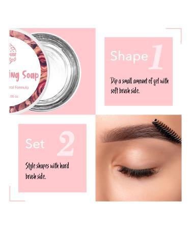 Viola House Eyebrow Gel - 2Pcs Waterproof Brow Glue & Styling Soap 30g (1.05oz) - Perfect Brow Hold & Shape - Buy Online on GoSupps.com
