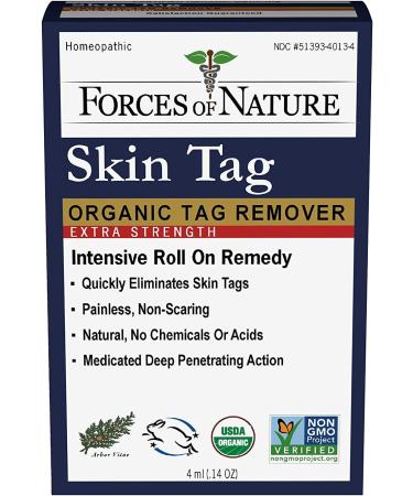 Extra Strength Organic Skin Tag Remover Roll-On â€“ Forces Of Nature, 0.14 oz - Buy Online on GoSupps.com