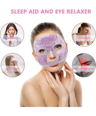 of 3 Half Reusable Cooling Eye Hot and Cold School Travel Sleeping Eye Swelling Relief Plaster Shape Set Blindfold Face - Buy Online on GoSupps.com