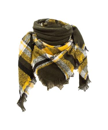 Women's Scarf Warm Black With Buttons Winter Cotton Triangle Scarf with Button Scarves for Every Season Ladies Scarf A Ag