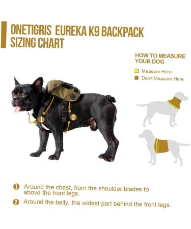 Buy Oneigris Eureka Backpack for Small Dogs - Green Feces Bag Dispenser Ideal for Hiking - L 14 x W 6 x H 18 cm - Buy Online on GoSupps.com