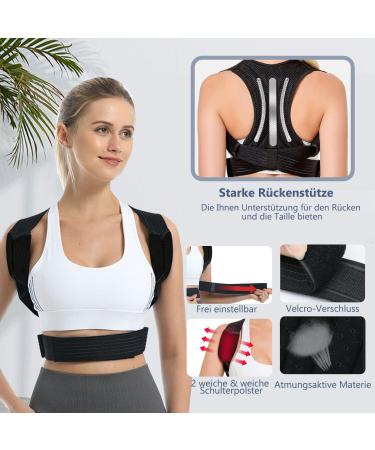Adjustable Back Support Belt for Posture Correction - Neck Back & Shoulder Stabilizer for Men & Women - Buy Online on GoSupps.com