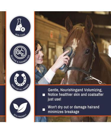 TocaFeank Mane and horse shampoo Mane shampoo - 500ml nourishing tail and mane shampoo conditioner | Shower bath solution coat cleaner add - Buy Online on GoSupps.com