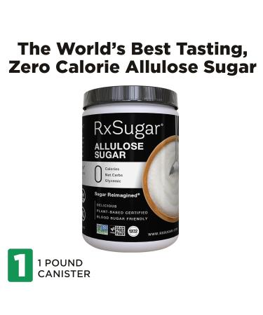 RxSugar Plant-Based Crystal Sugar 16oz | 0 Calorie, 0 Net Carbs | Keto & Diabetes-Safe, Non-GMO, Gluten-Free - Buy Online on GoSupps.com