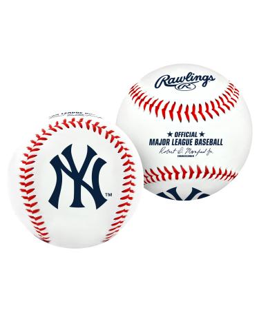 Rawlings Official MLB Team Logo Baseball (ALL TEAM OPTIONS) New York Yankees