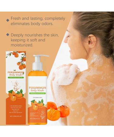 BRVLY Persimmon Body Wash for Body Odor Body and Face Wash for Old People Fragrance Moisturizing Cleansing Smooth Skin Deep Cleansing Moisturizing Shower Gel 1 - Buy Online on GoSupps.com