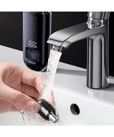 Walbest Nose Hair Trimmer for Men Portable Ear Nose Hair Trimmer for Women Type-C Rechargeable Trimmer with IPX7 Waterproof Multi-Functional Nose Ear Eyebrow Trimmer Detachable Head Blue With Scr Blue With Screen - Buy Online on GoSupps.com