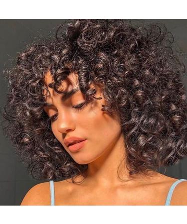 Shop Porsmeer Afro Wig for Women | Large Curly Ponytail & Short Dark Brown Bob - Perfect for Halloween & Cosplay - Buy Online on GoSupps.com
