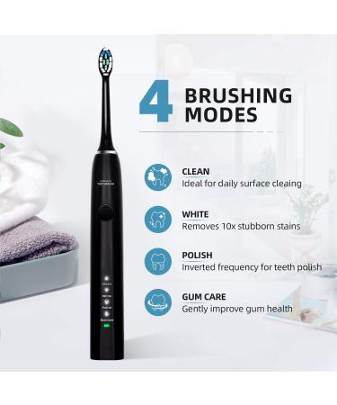 Portable H6 Electric Sonic Toothbrush - Wireless Charging & Travel-Friendly Dental Care - Buy Online on GoSupps.com