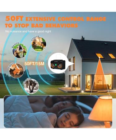Anti Barking Device 50FT Range Quiet Mini Bark Control Device with Dual Speakers 3 Modes Sonic Bark Deterrents for Large Small Dogs Noiseless Bark Box Indoor Outdoor for Neighbor's Dog - Buy Online on GoSupps.com