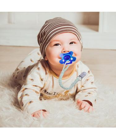 Duludulu Handmade Braided Pacifier Clip for Boys & Girls - Teething Strap & Binky Holder - Smoother Mam Clip - Perfect Baby Shower Gift - Blue - Buy Online on GoSupps.com