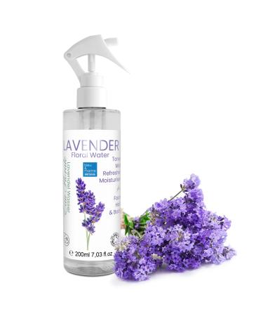 Tonic Lotion Organic Lavender Hydrosol Water Hair Spray Linen Spray Balancing Oily Skin Uplifting Skin Regenerative Toner Deep Sleep Pillow Aroma 200 ml