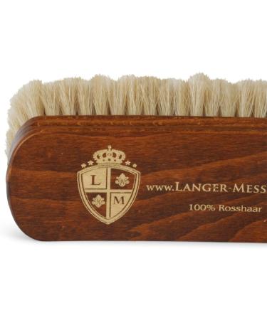 Langer & Messmer Horsehair Shoe Brush - White Polishing Brush for Shoe Care - Buy Online on GoSupps.com