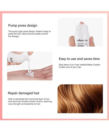 Leave-In Repair Hair Mask | Vegan Collagen for Softening & Restoring Shine | Hydrating Treatment for Dry & Damaged Hair | Split Ends Solution - Buy Online on GoSupps.com