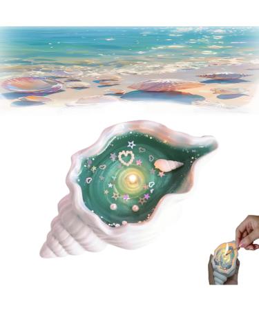 Conch Aromatherapy Candle Handmade Natural Scented Candles Conch Jelly Scented Candle Handmade Ocean Shell Gel Wax Candle Candle Aromatherapy Stress Relief Candles B