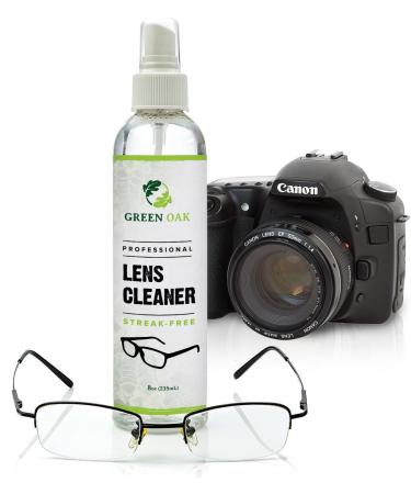 Green Oak Professional Lens Cleaner Spray Kit - Safely Clean Eyeglasses, Cameras, and Lenses - Includes Microfiber Cloths - 8oz 4-Pack - Buy Online on GoSupps.com