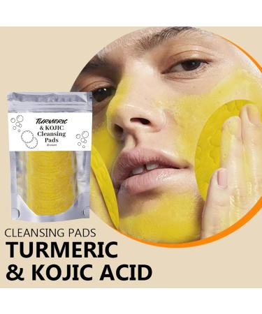 Turmeric Koji-c Aci-d Cleansing Pads Turmeric Koji-c Aci-d Cotton Pads Infused Foaming Simple Face Wipes Reusable Koji-c Aci-d Cotton Pads Excess Keratin(40) - Buy Online on GoSupps.com