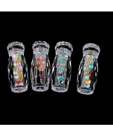 Buy SANWOOD 3pcs Leak Proof Nail Bottle Set Transparent Glitter Micro Beads Caviar Decoration Box for Home Use International Shipping Available - Buy Online on GoSupps.com