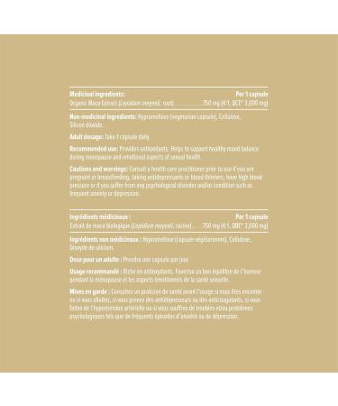 Heal + Co. Organic Maca | High Potency 4:1 Extract 3 000 mg | Mood + Libido | 120 x 500 mg Capsules - Buy Online on GoSupps.com