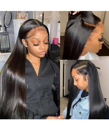 Buy 13x4 HD Lace Frontal Wig - 30 Inch Straight Brazilian Transparent Lace Front Wig for Women | 180 Density Real Hair Wig - Buy Online on GoSupps.com