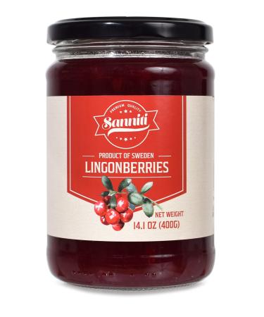 Sanniti Lingonberries Jar imported from Sweden, 14.1 Ounces - Buy Online on GoSupps.com