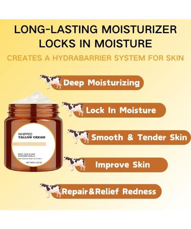 Body Lotion Women - Tallow Body Lotion - Moisturiser for Dry Skin - Body Moisturiser for Whole Body Face Hand Leg - Body Skin Care for Moisturizing Nourishing Reparing - Body Cream - Buy Online on GoSupps.com