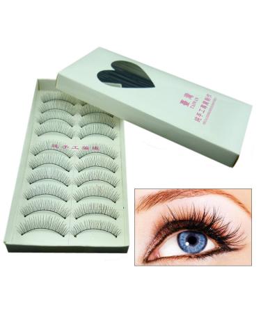 Stay & Me 10 Pairs 3D Magnetic False Eyelashes - Natural Long Thick Reusable Handmade for Cosplay - Black Water Mane - Buy Online on GoSupps.com