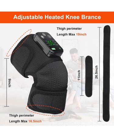 Buy Cordless Heated Knee Brace - Multi-Mode Heating Pad & Massager for Elbow & Knee | USB Charging Great Gift for Parents - Buy Online on GoSupps.com