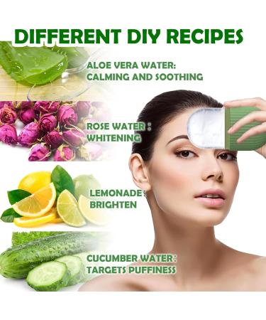 BDSHUNBF Gua Sha & Jade Roller Set - Ice Facial Roller for Skin Tightening & Eye Swelling Relief - Reusable Silicone Massager - Buy Online on GoSupps.com