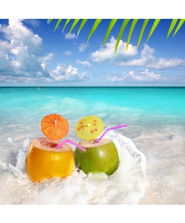 500-Pack Neon Colored Flexible Drinking Straws - 7.75 Plastic Bendy Straws - Disposable - ALINK - Buy Online on GoSupps.com