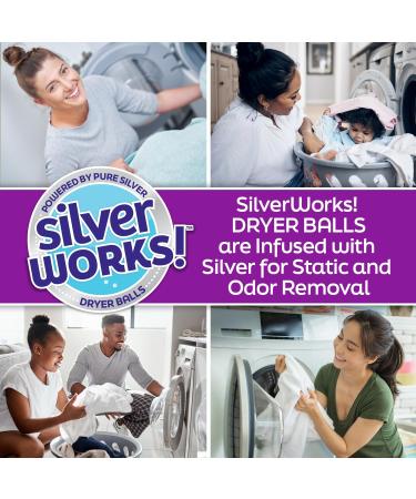 Wool Dryer Balls - Reusable Natural Fabric Softener & Static Reducer | Odor Eliminating with Silver Technology | 6 Pack for Reduced Drying Time & Energy Savings - Buy Online on GoSupps.com