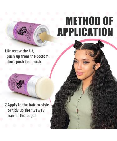 BrimFulite Hair Wax Stick - Non-Greasy Slick Hair Pomade Stick with Strong Hold for Flyaways & Taming Hair - 24-Hour Gel Stick (1 PC) 2.70 Ounce - Buy Online on GoSupps.com
