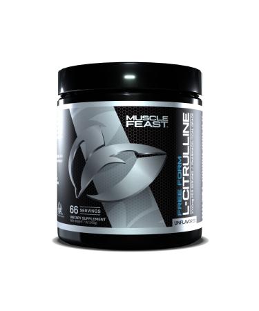 Muscle Feast Premium Vegan L-Citrulline Powder Enhance Muscle Pumps Improve Muscle Vascularity Nitric Oxide Booster Citrulline Unflavored 200 Grams