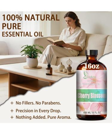 Cherry Blossom Essential Oil and Honeysuckle Essential Oil 16 Fl Oz - Cherry Blossom & Honeysuckle Oil for Diffuser Aromatherapy Home Fragrance Skin & Hair Care DIY Candle & Soap Making Yoga - Buy Online on GoSupps.com