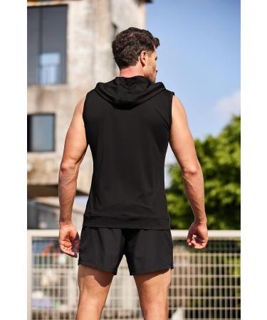 COOFANDY Men's Hooded Workout Tank Top - Sleeveless Bodybuilding Fitness T-Shirt - Buy Online on GoSupps.com