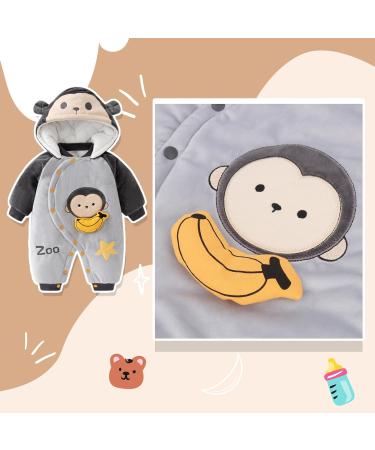 Newborn Baby Rompers with Booties Hat | Winter Outfits Set for Boys & Girls | 0-3 Months - Buy Online on GoSupps.com