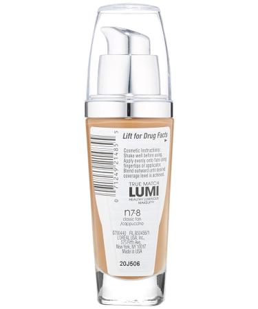 L'Oreal True Match Healthy Luminous Makeup SPF 20 - N7-8 Classic Tan 1 fl oz - Buy Online on GoSupps.com