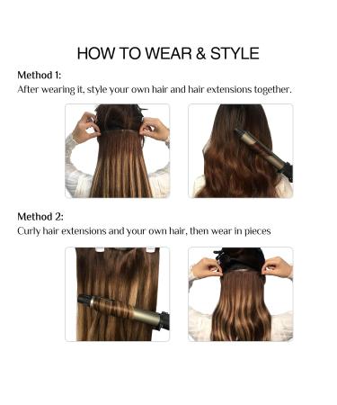 Doores Seamless Clip-in Hair Extensions - Ashblond Highlights 50cm (20 Inch) 7 Pieces 110g Real Hair #17a/60a - Natural Look International Shipping - Buy Online on GoSupps.com