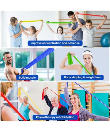 Fokky Fitness Straps 4-Set | Resistance Bands with 4 Levels & Carrying Bag | Ideal for CrossFit Yoga Pilates | Muscle Building for Men & Women - Buy Online on GoSupps.com