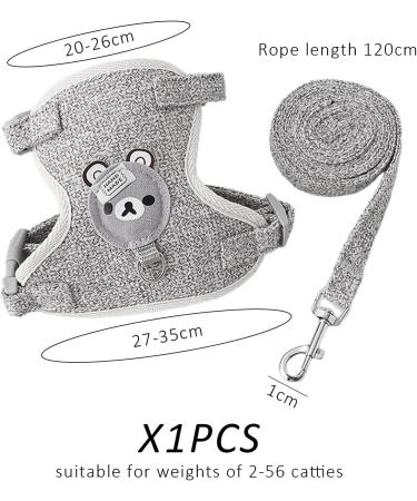 Shop Premium Rabbit Accessories: Harnesses Collars Leashes & Dishes for Small Animals - Adjustable & Breathable (Gray) - Buy Online on GoSupps.com