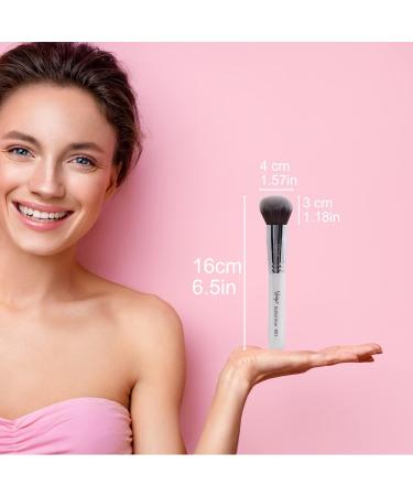 Nanshy Round Buffer Brush - Pearlescent White | Premium Makeup Tool for Flawless Application - International Shipping - Buy Online on GoSupps.com